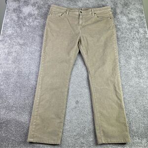 Johnnie-O Pants Men's 40X30* Khaki Straight Corduroy Pockets Stretch Casual